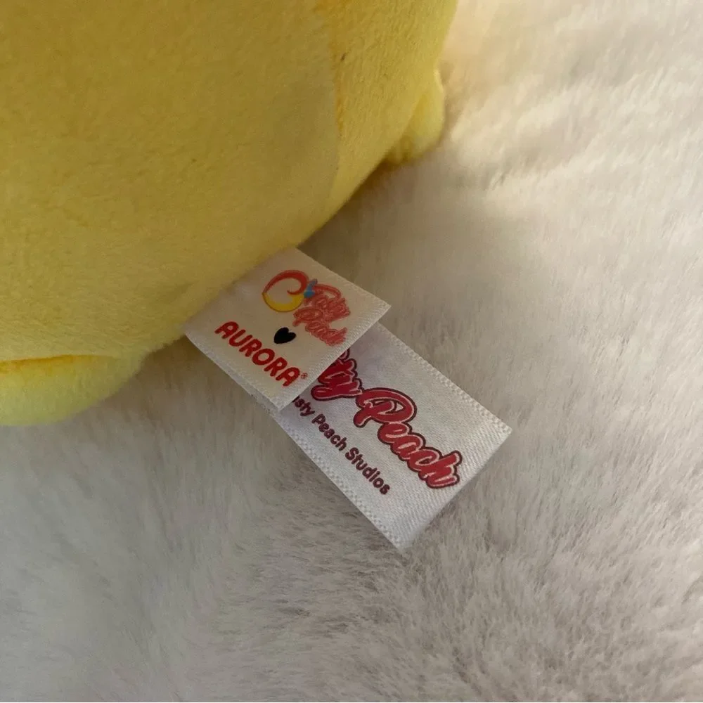 Aurora Peach Lemon Meowchi 7” Plush Yellow Plushie 7 Inches Stuffed Animal Cat